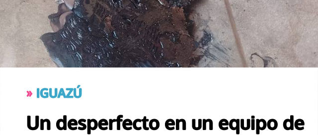 IGUAZÚ: Un desperfecto en un equipo de sonido provocó un principio de incendio en una vivienda